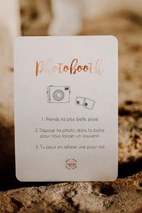 Affiche photobooth d'un mariage