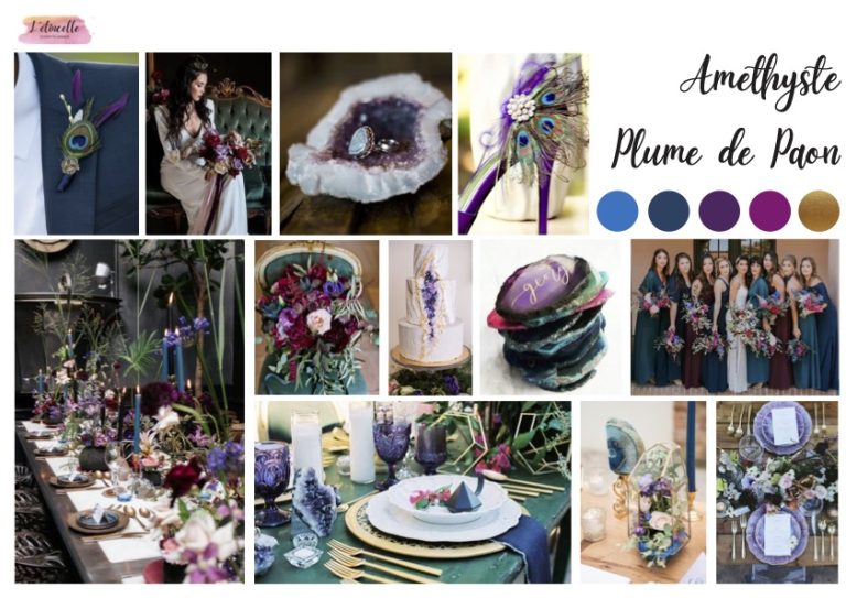 Moodboard du shooting d'inspiration mariage d'hiver