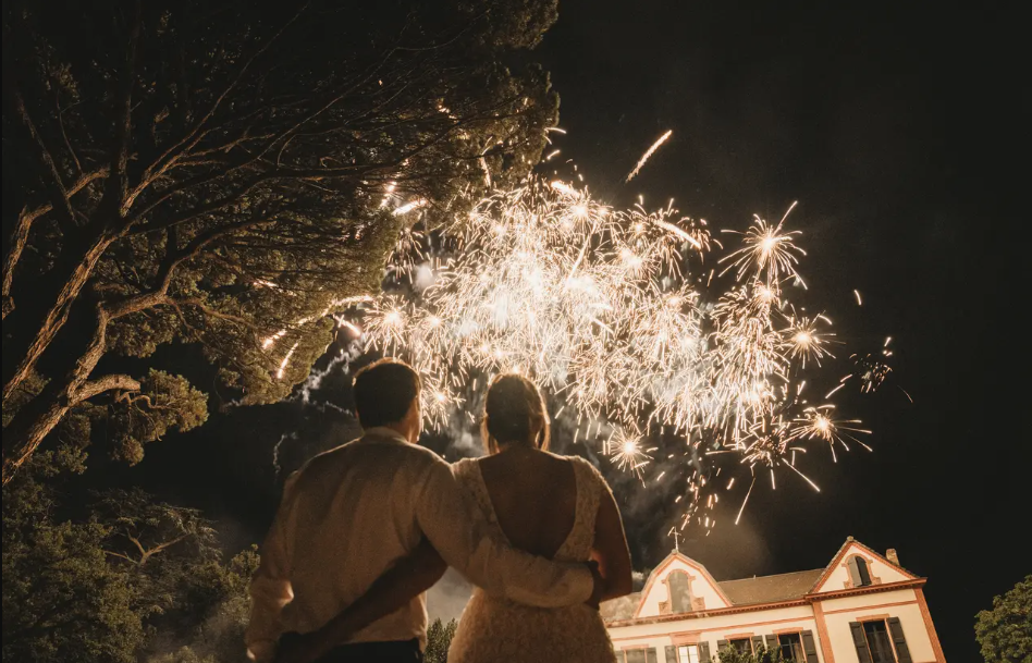 Exposant pyrotechnique au salon du mariage d'Albi 2025